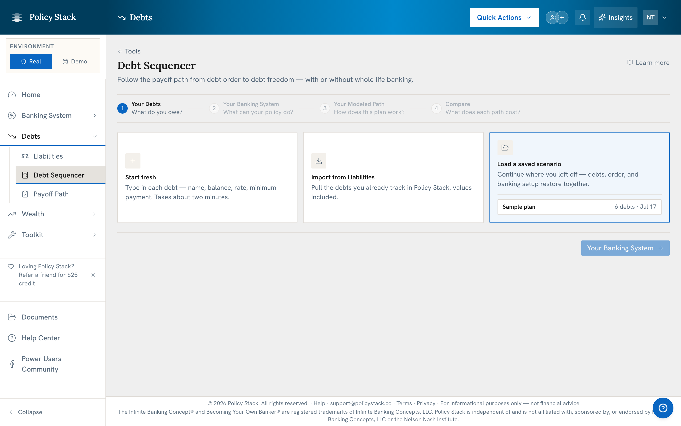 debt sequencer tool